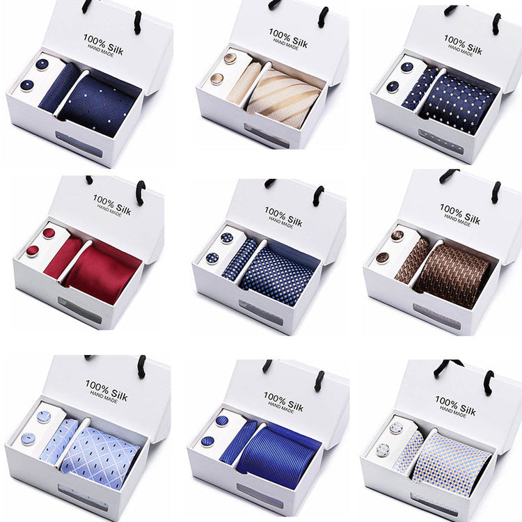 Men's Tie Gift Box 5-piece Set Business Formal Wear Wedding Tie