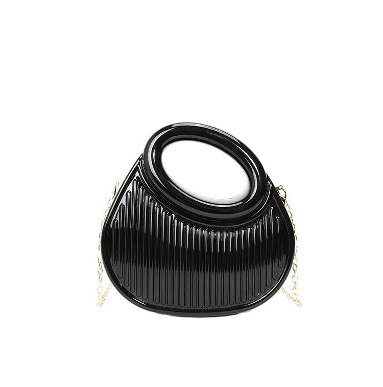 Black Oval Evening Bag