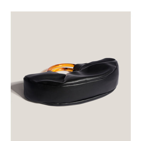 Pu Leather Classic Style Cloud Shape Magnetic Buckle Handbag