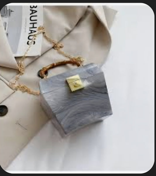 Mini Marble Muse Acrylic Box Bag