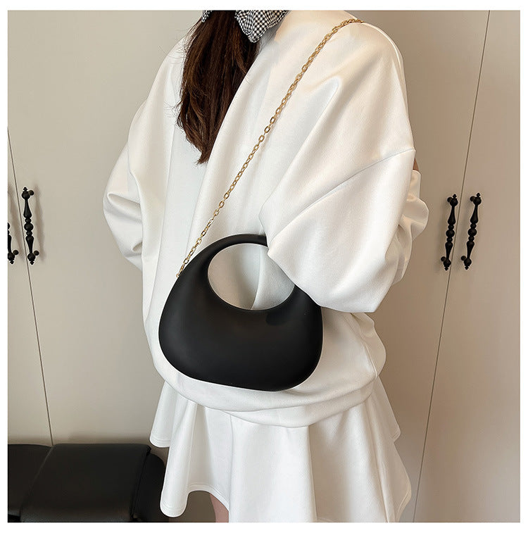Modern Black Acrylic Shoulder Bag