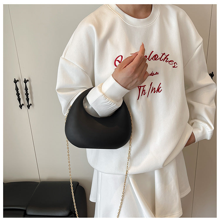 Modern Black Acrylic Shoulder Bag