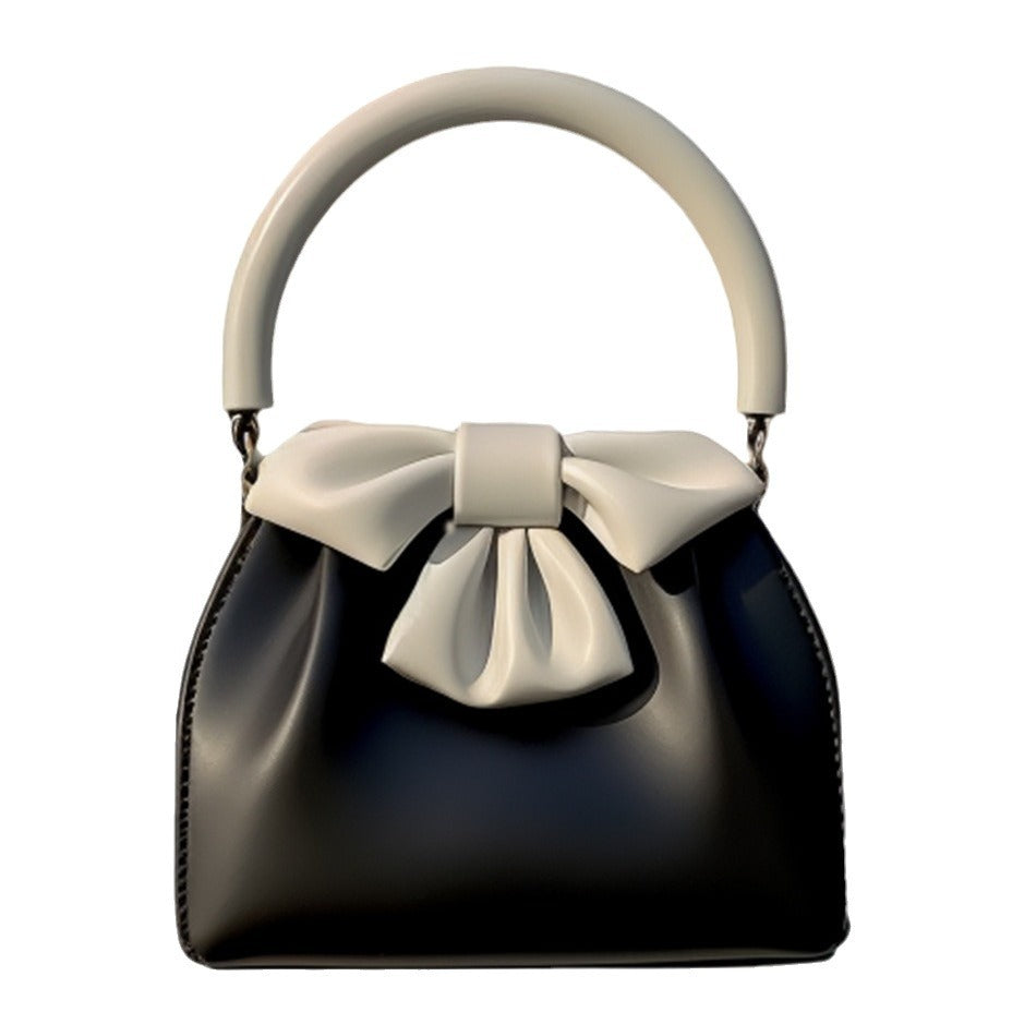 Elegant Bow PU Leather Handbag