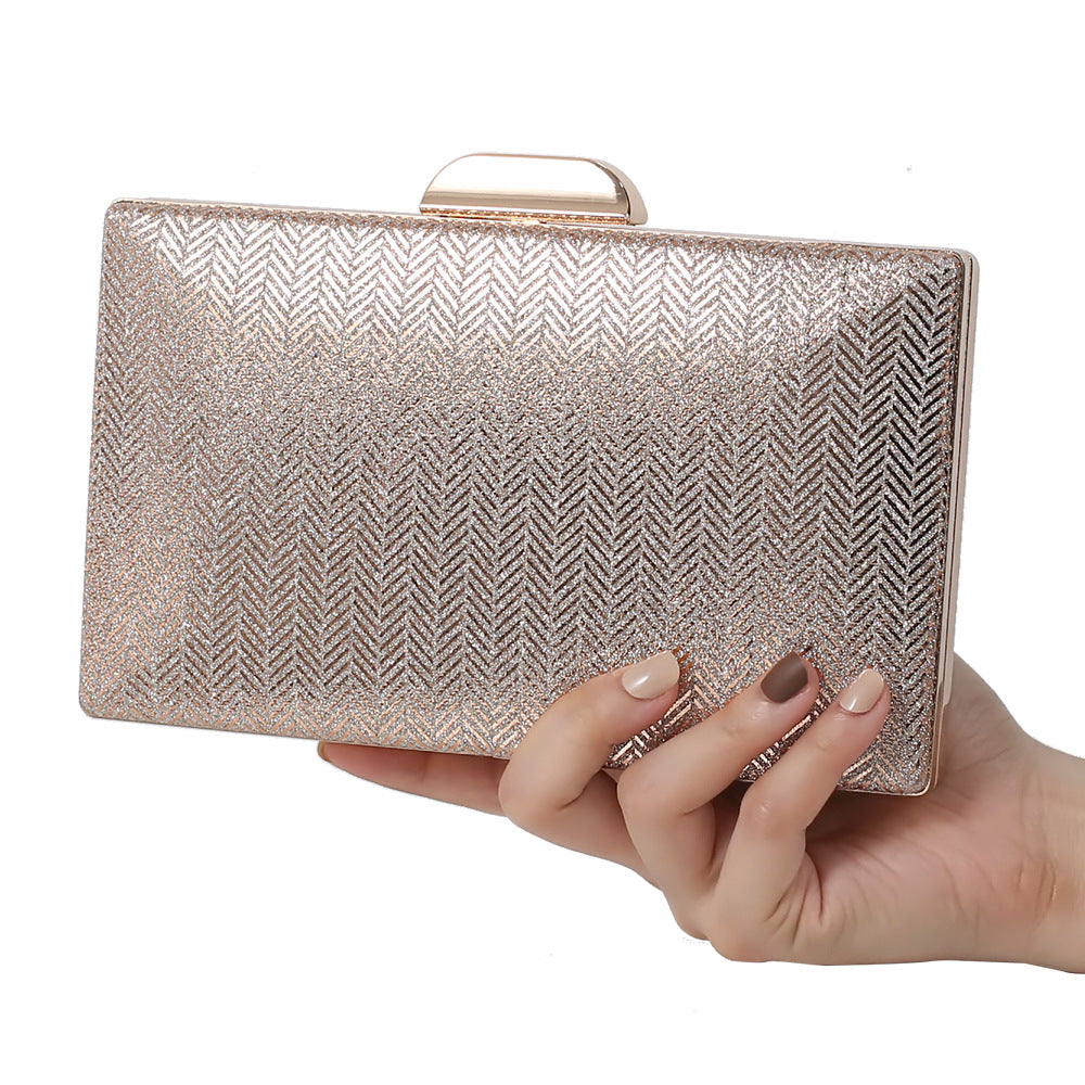 Elegant Black & Gold Evening Clutch