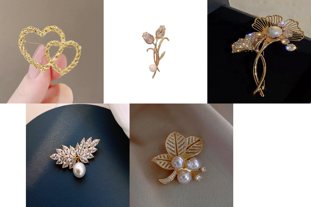 Pearl Brooches
