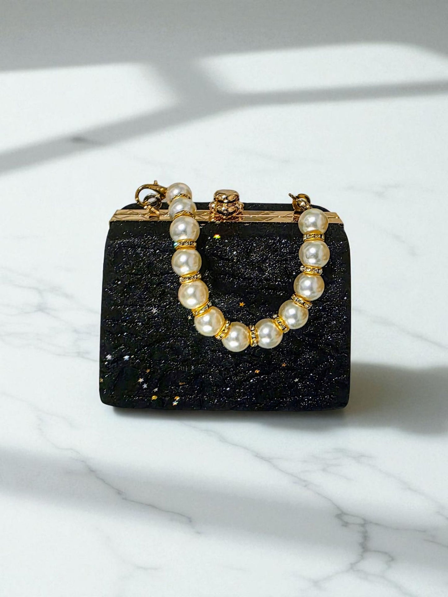 Midnight Pearl Clutch Mini