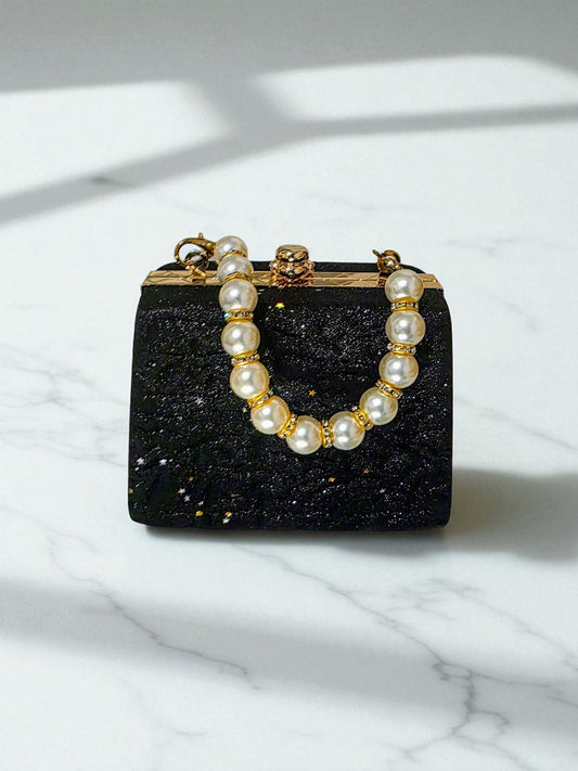 Midnight Pearl Clutch Mini