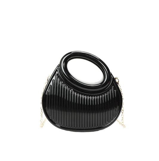 Black Oval Evening Bag
