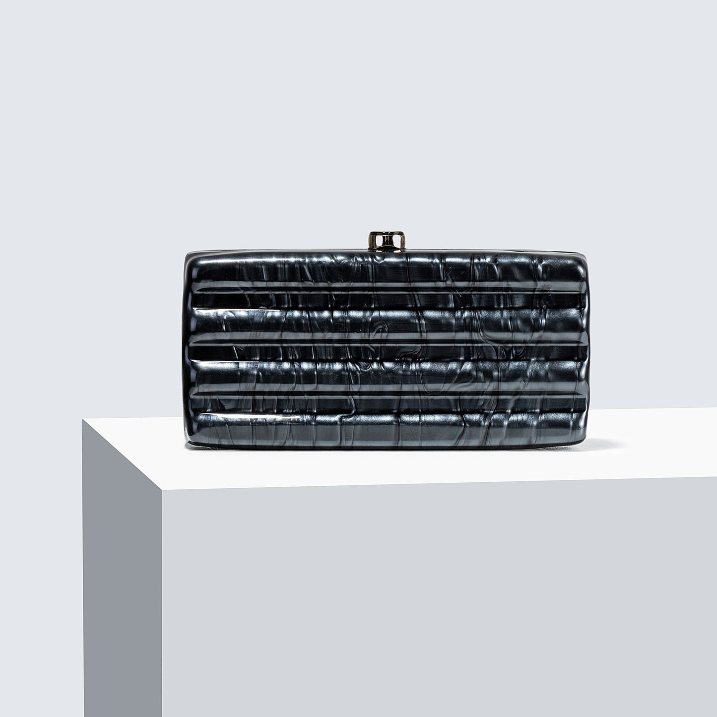 Arylic Black Square Evening Clutch/Bags