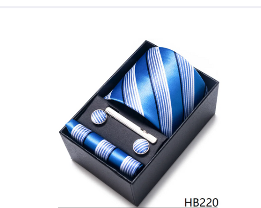 Polyester Yarn Men's Cufflinks Lavalier Tie