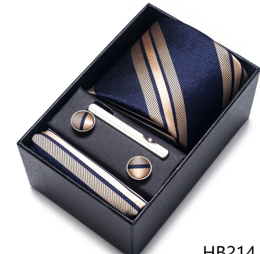 Simple Style Geometric Solid Color Polyester Yarn Men's Cufflinks Lavalier Tie