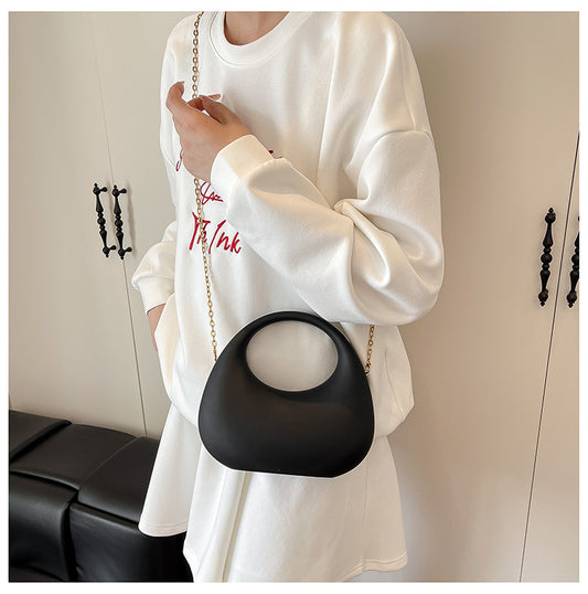 Modern Black Acrylic Shoulder Bag