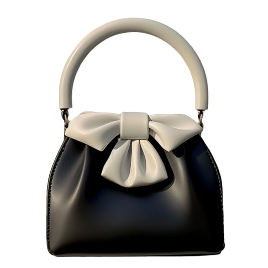 Elegant Bow PU Leather Handbag