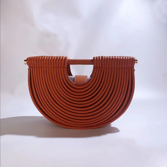 The Terra Bamboo-Inspired Clutch/Bag – Retro Brown