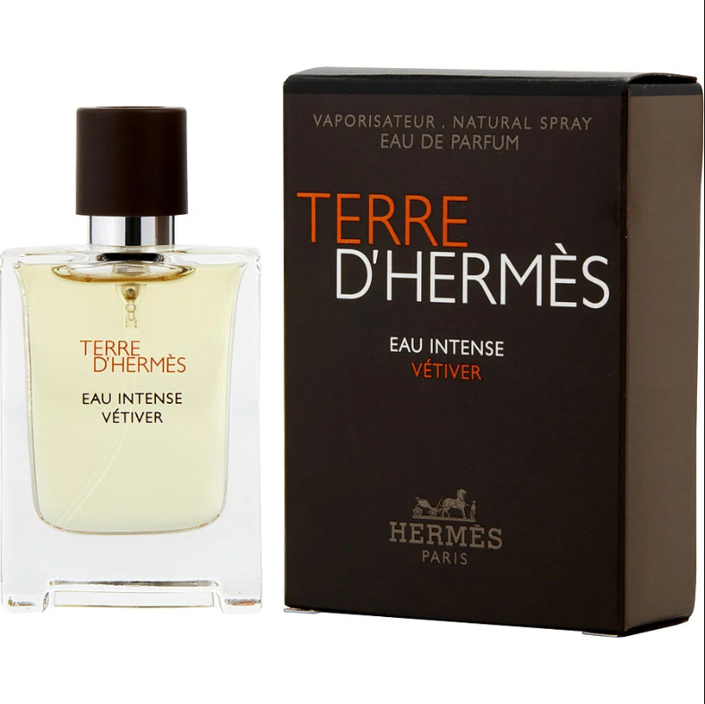 TERRE D'HERMES EAU INTENSE VETIVER EAU DE PARFUM SPRAY 0.42 OZ MINI. for Men