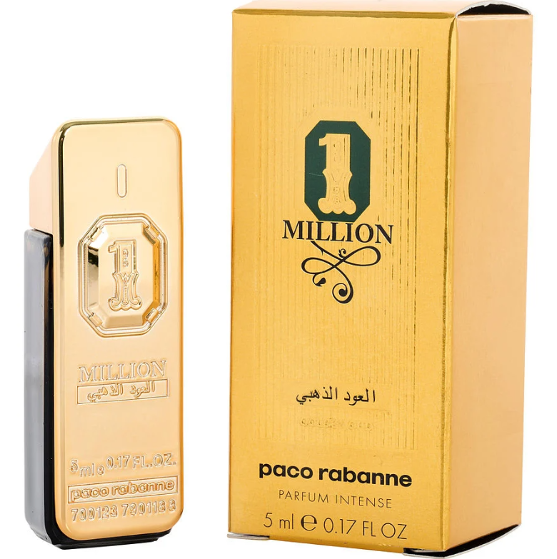 PACO RABANNE 1 MILLION GOLDEN OUD PARFUM INTENSE 0.17 OZ MINI. for Men