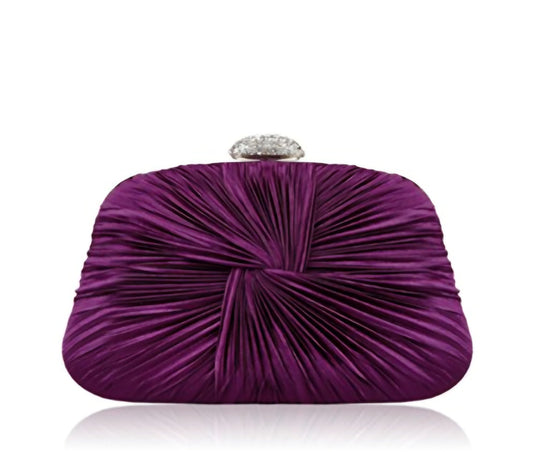 Royal Plum Luxe Evening Clutch